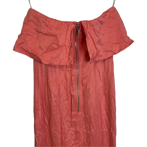 Lovers + Friends Pink Strapless Dress High Slit Maxi Extra Extra Small XXS - Picture 9 of 11